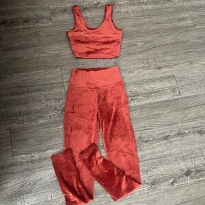 Aerie velour work out 2 piece